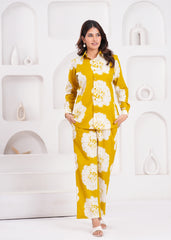 Mustard Cotton Cord Set for Women – A Warm Touch of Style and Skin-Friendly Softness, Comfortable and Effortlessly Chic