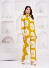 Mustard Cotton Cord Set for Women – A Warm Touch of Style and Skin-Friendly Softness, Comfortable and Effortlessly Chic