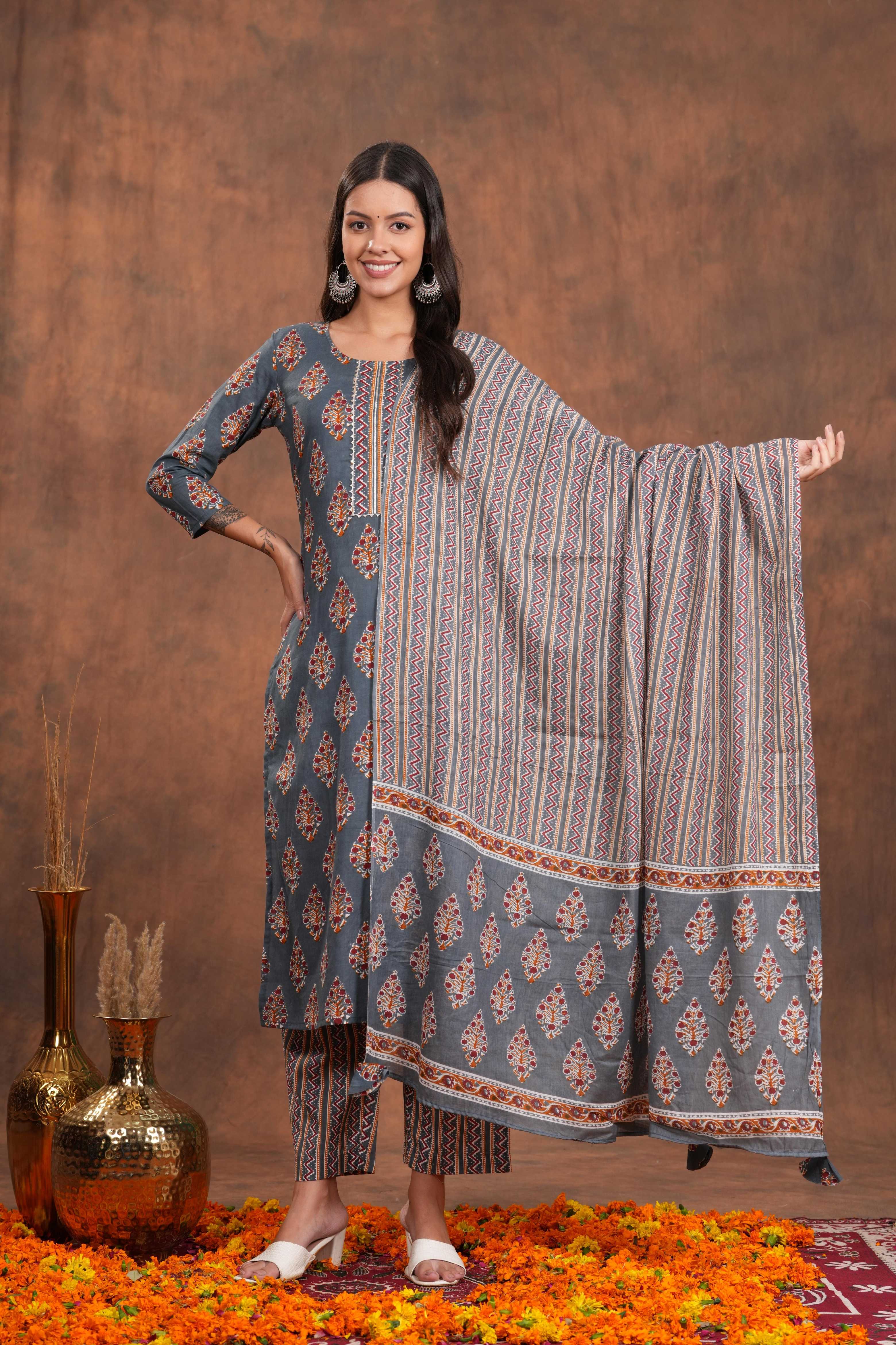Premium Designer Kurta Set with Flowy Dupatta – The Ultimate Outfit for Traditional Celebrations and Modern Grace