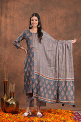 Premium Designer Kurta Set with Flowy Dupatta – The Ultimate Outfit for Traditional Celebrations and Modern Grace
