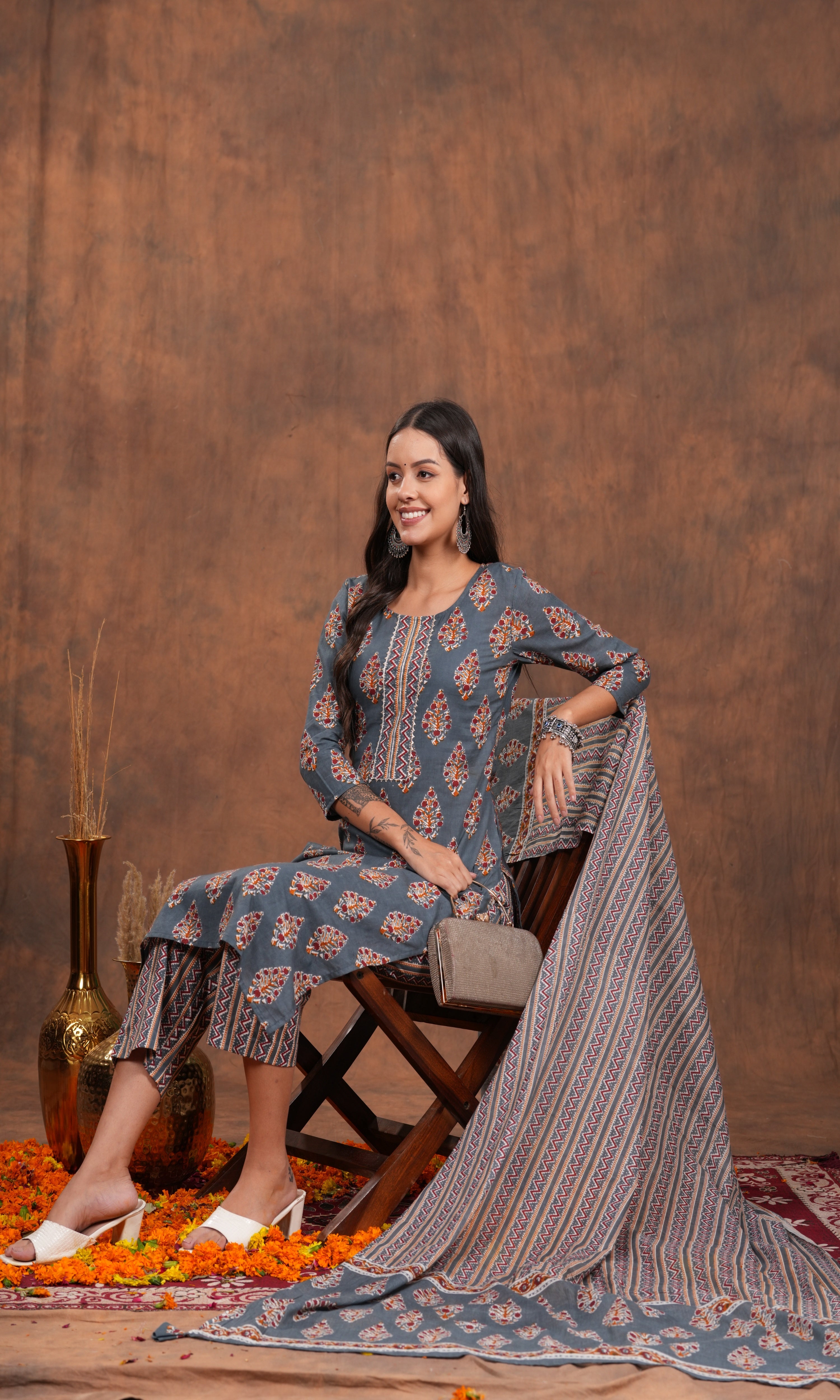 Premium Designer Kurta Set with Flowy Dupatta – The Ultimate Outfit for Traditional Celebrations and Modern Grace