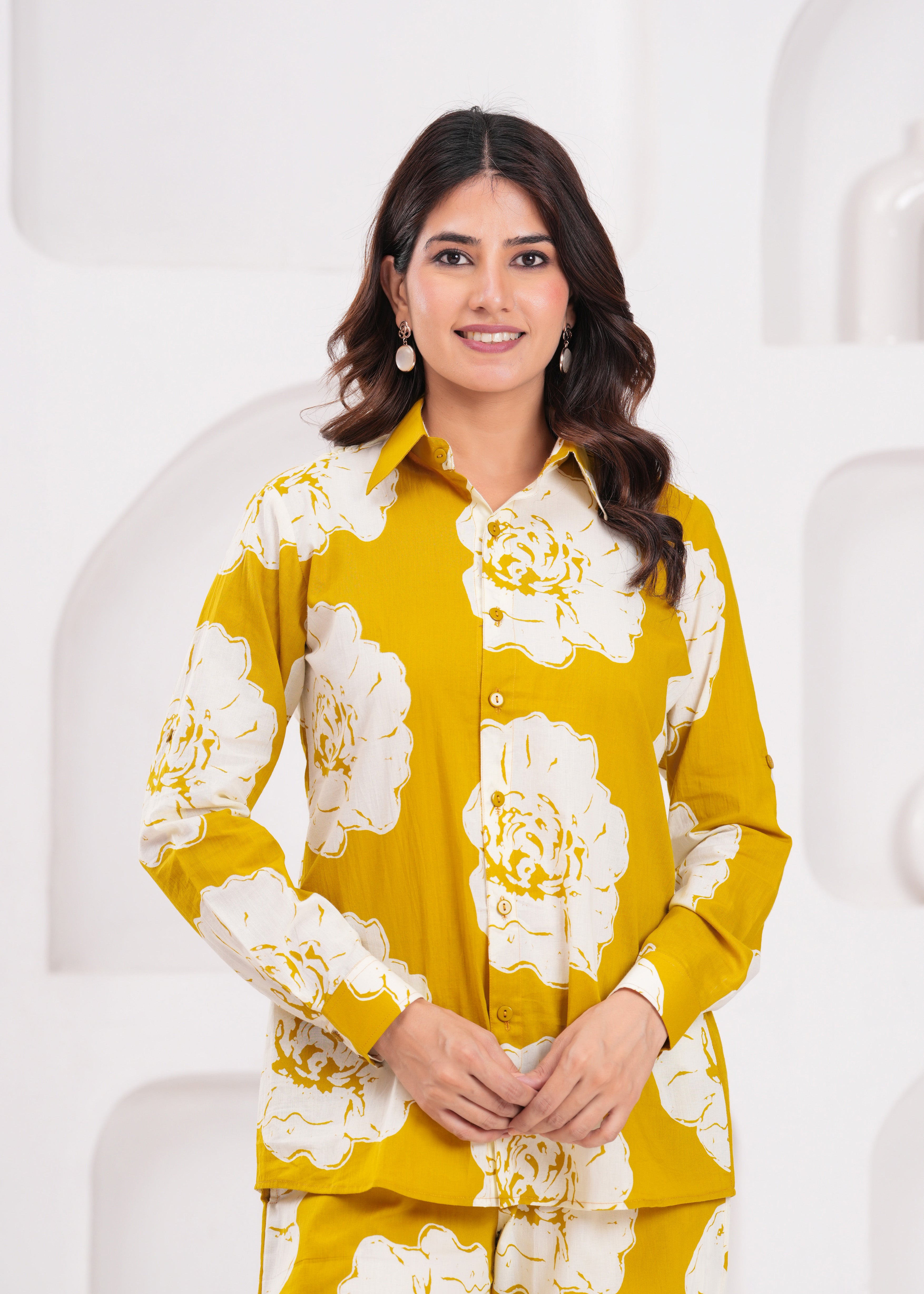 Mustard Cotton Cord Set for Women – A Warm Touch of Style and Skin-Friendly Softness, Comfortable and Effortlessly Chic
