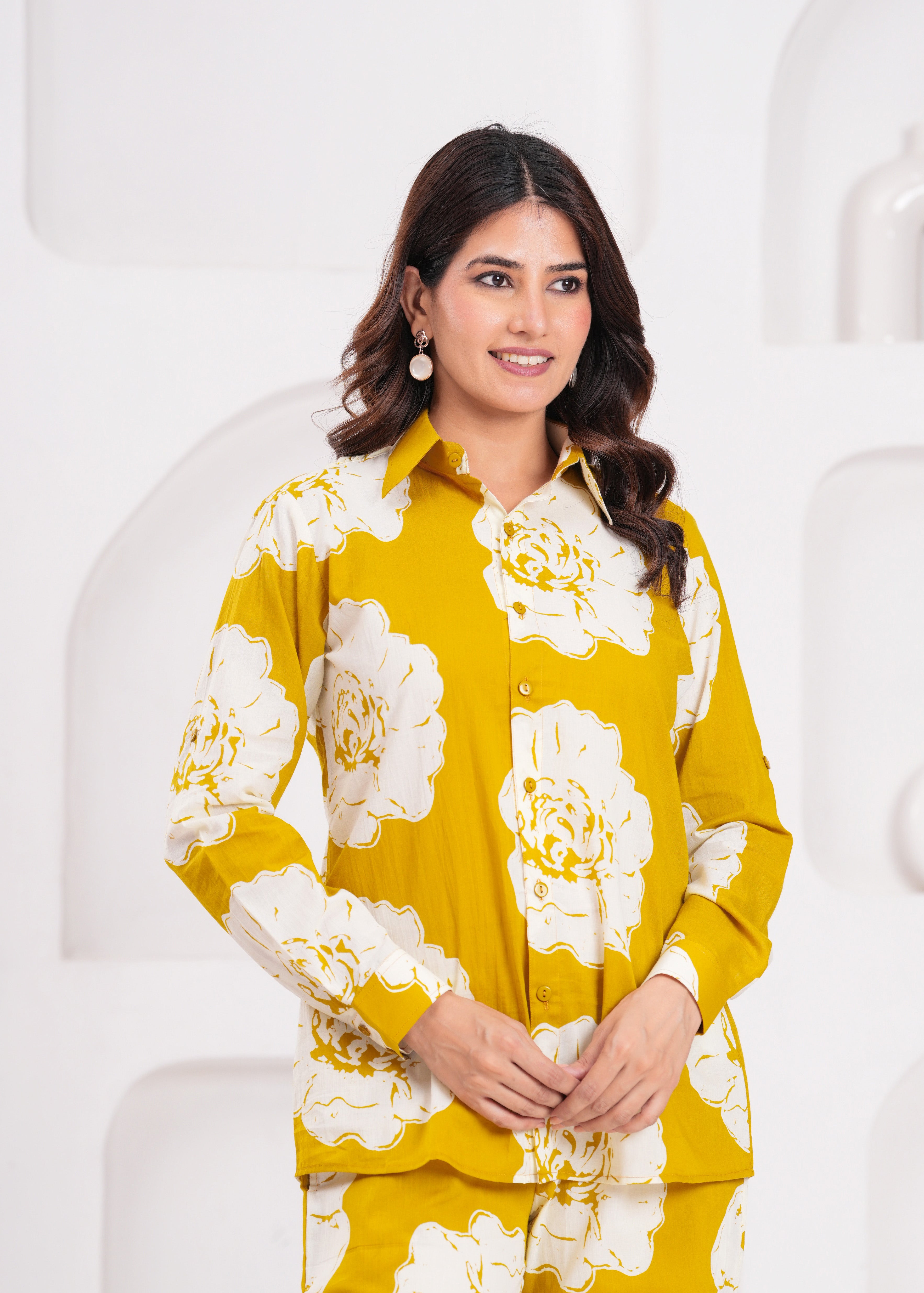 Mustard Cotton Cord Set for Women – A Warm Touch of Style and Skin-Friendly Softness, Comfortable and Effortlessly Chic