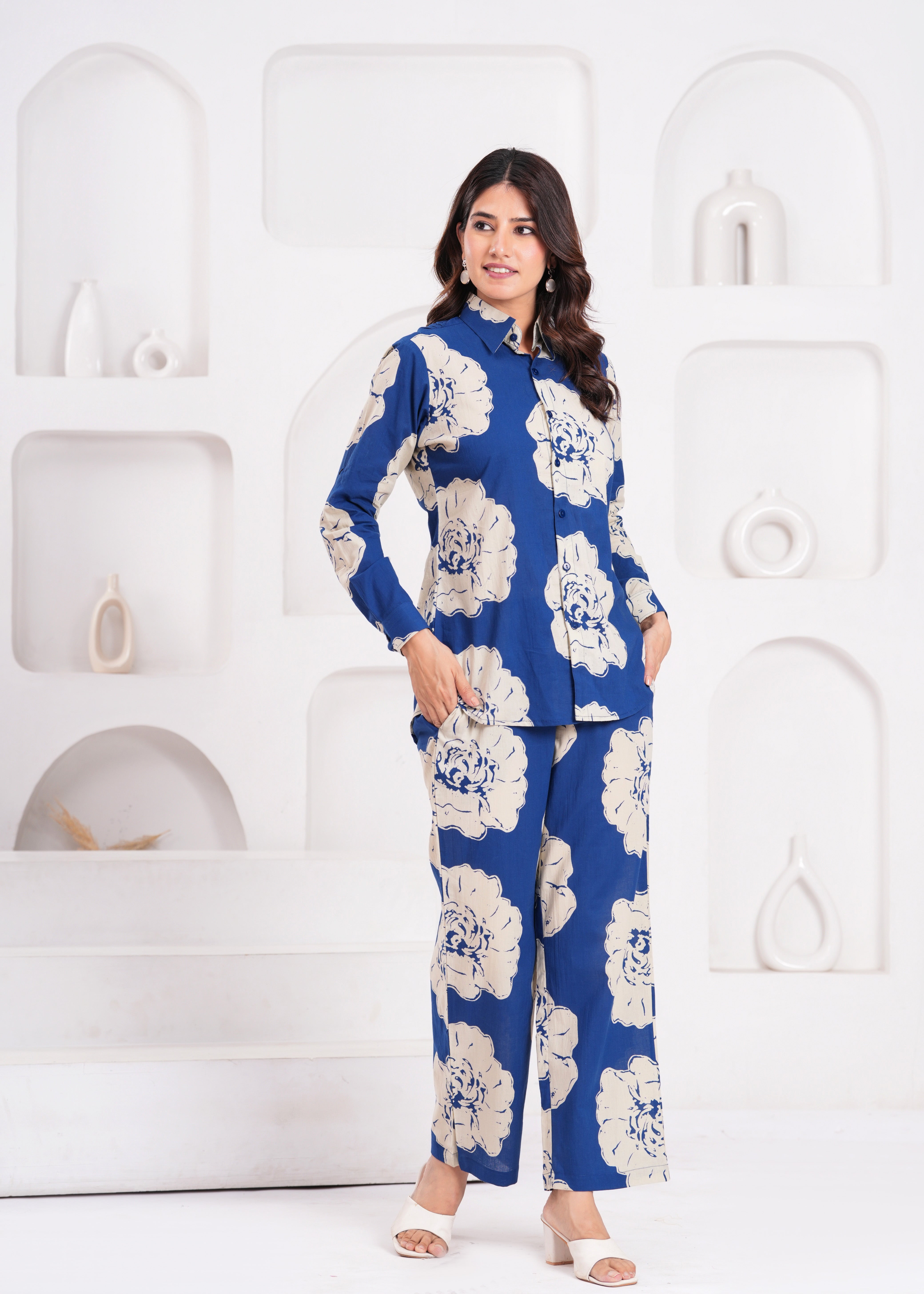 The Soft Touch Royal Blue Cord Set – Skin-Friendly, Cotton-Rich, Effortlessly Chic, Timeless Structure Meets Luxurious Softness