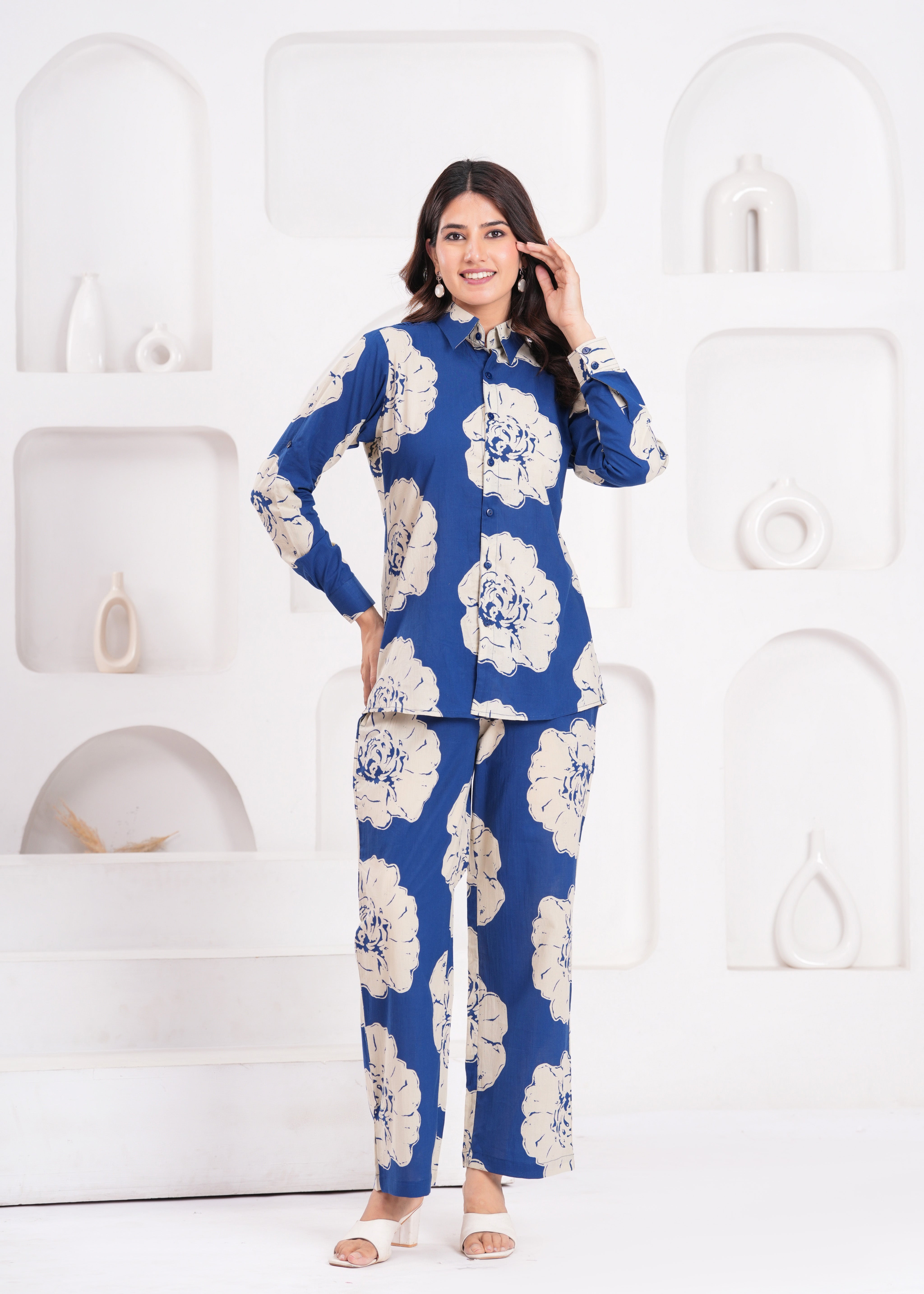 The Soft Touch Royal Blue Cord Set – Skin-Friendly, Cotton-Rich, Effortlessly Chic, Timeless Structure Meets Luxurious Softness