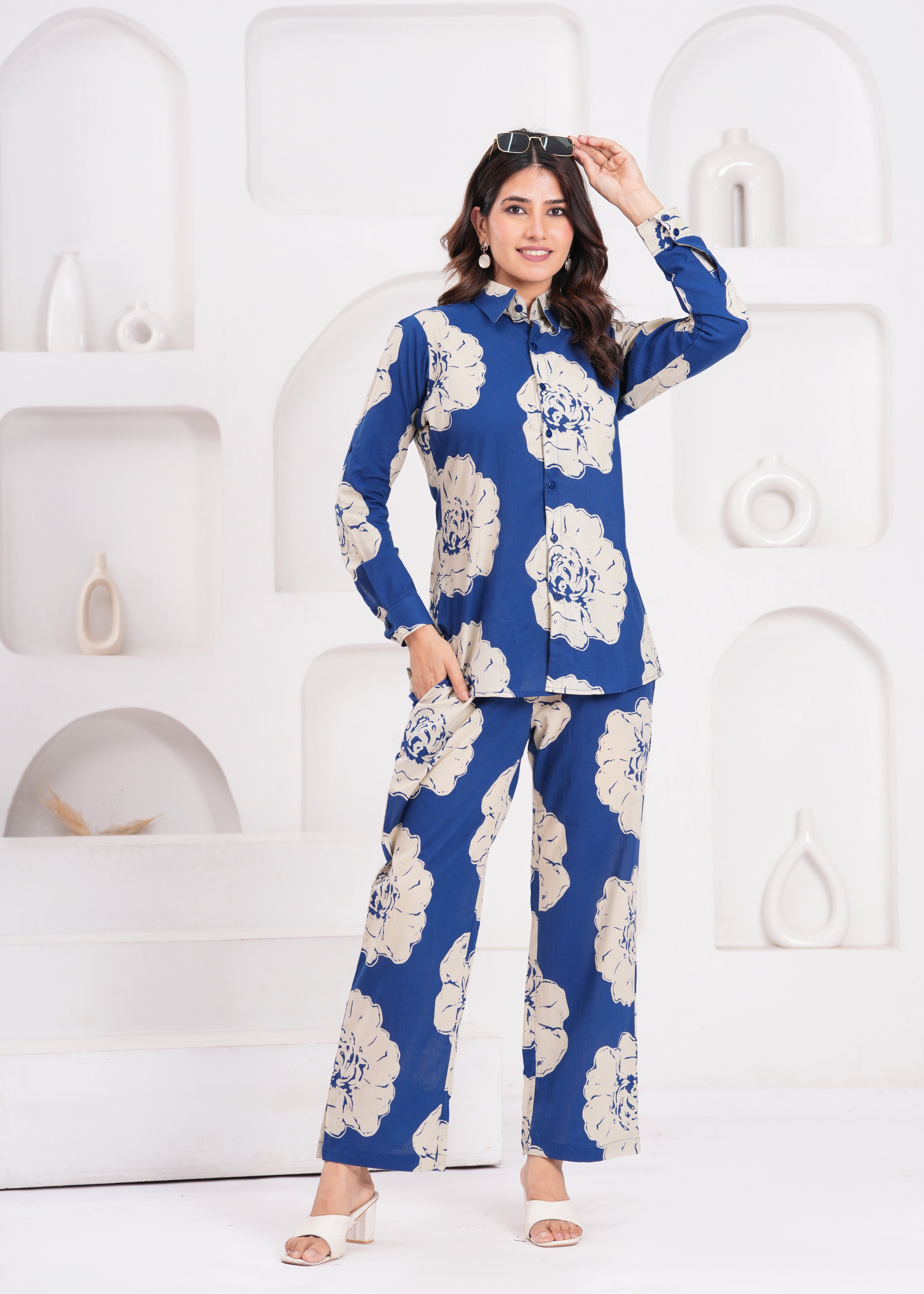 The Soft Touch Royal Blue Cord Set – Skin-Friendly, Cotton-Rich, Effortlessly Chic, Timeless Structure Meets Luxurious Softness