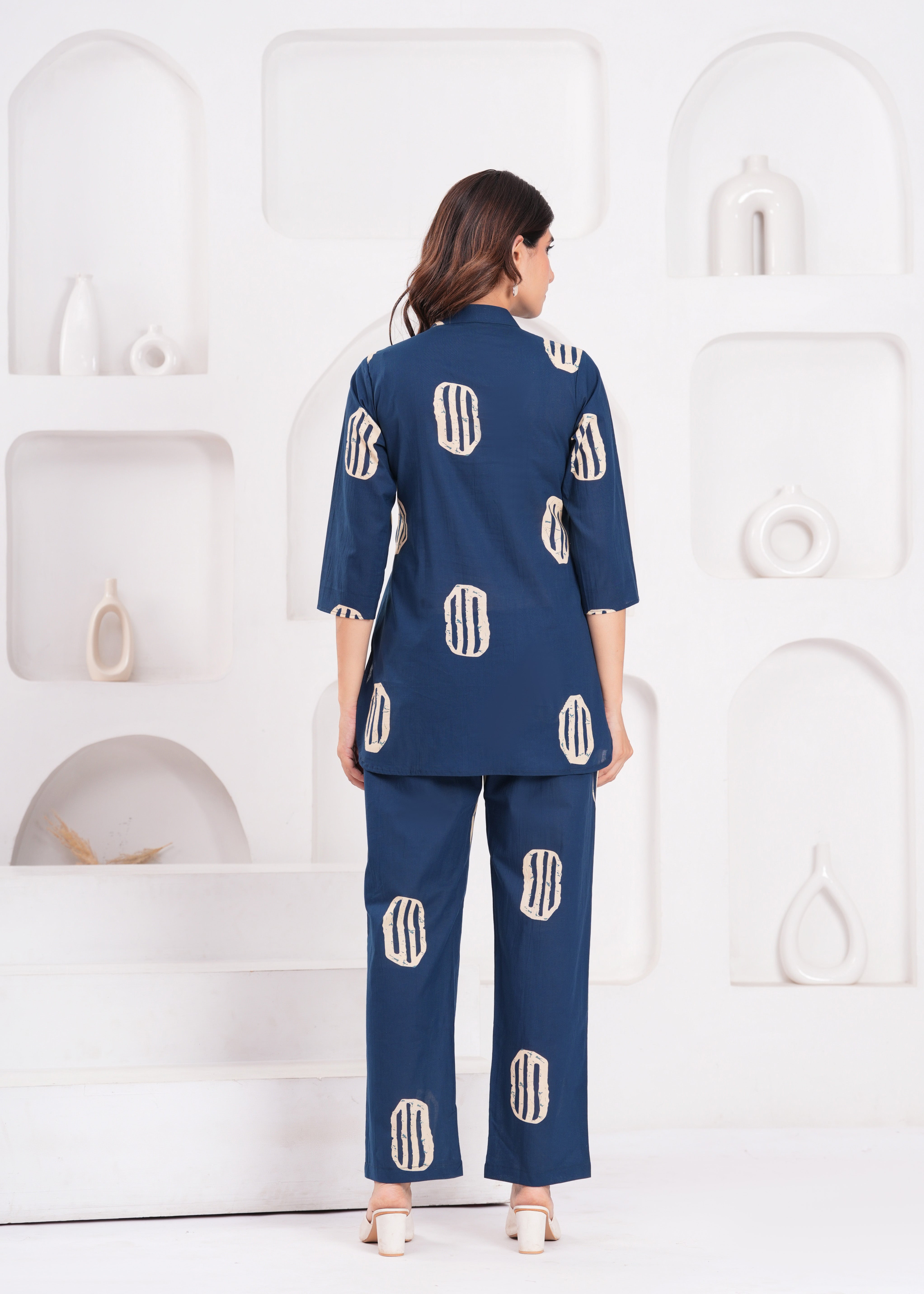 The Essential Navy Blue Cord Set – Ultra-Soft, Skin-Friendly Cotton for All-Day Wear