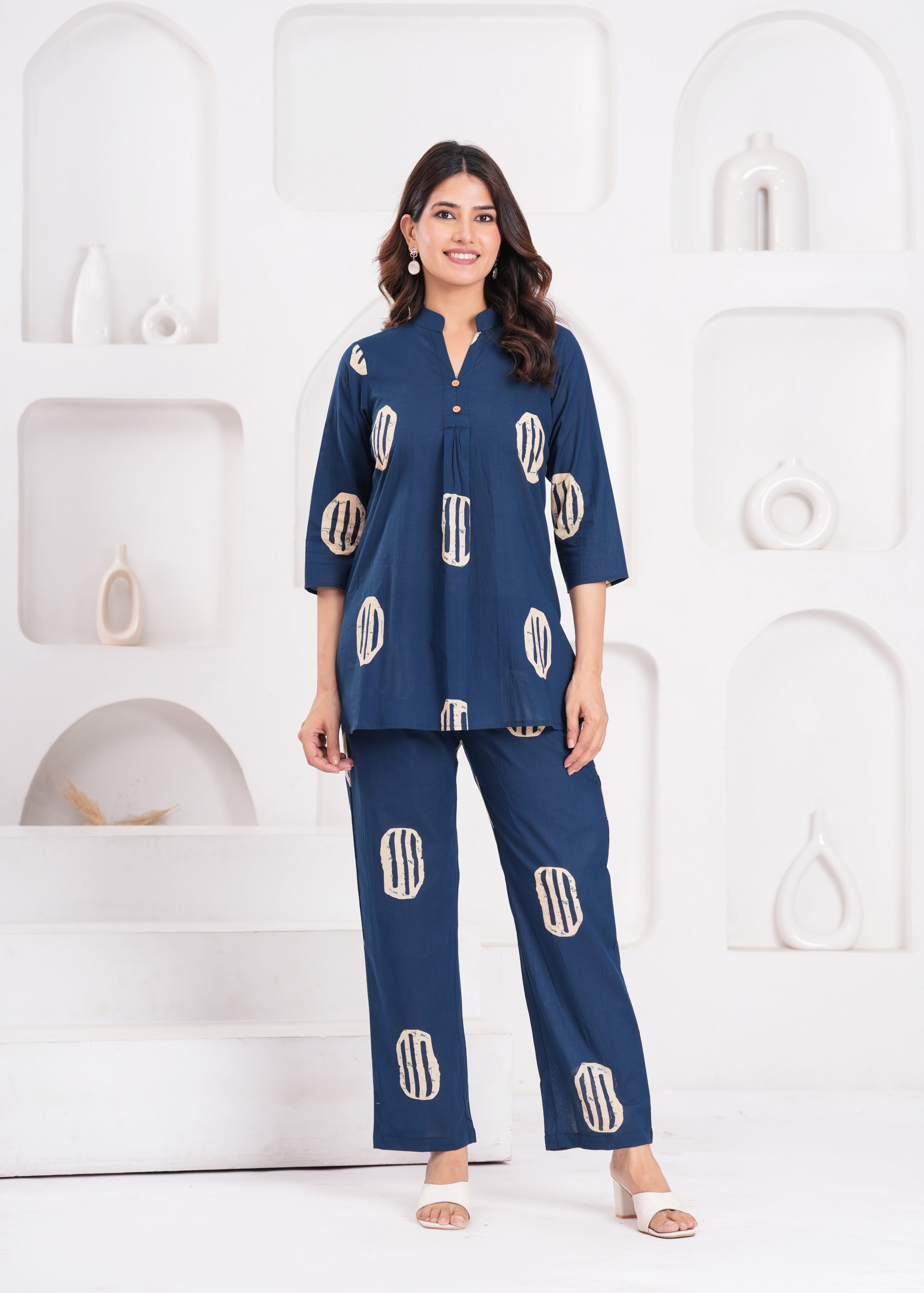 The Essential Navy Blue Cord Set – Ultra-Soft, Skin-Friendly Cotton for All-Day Wear
