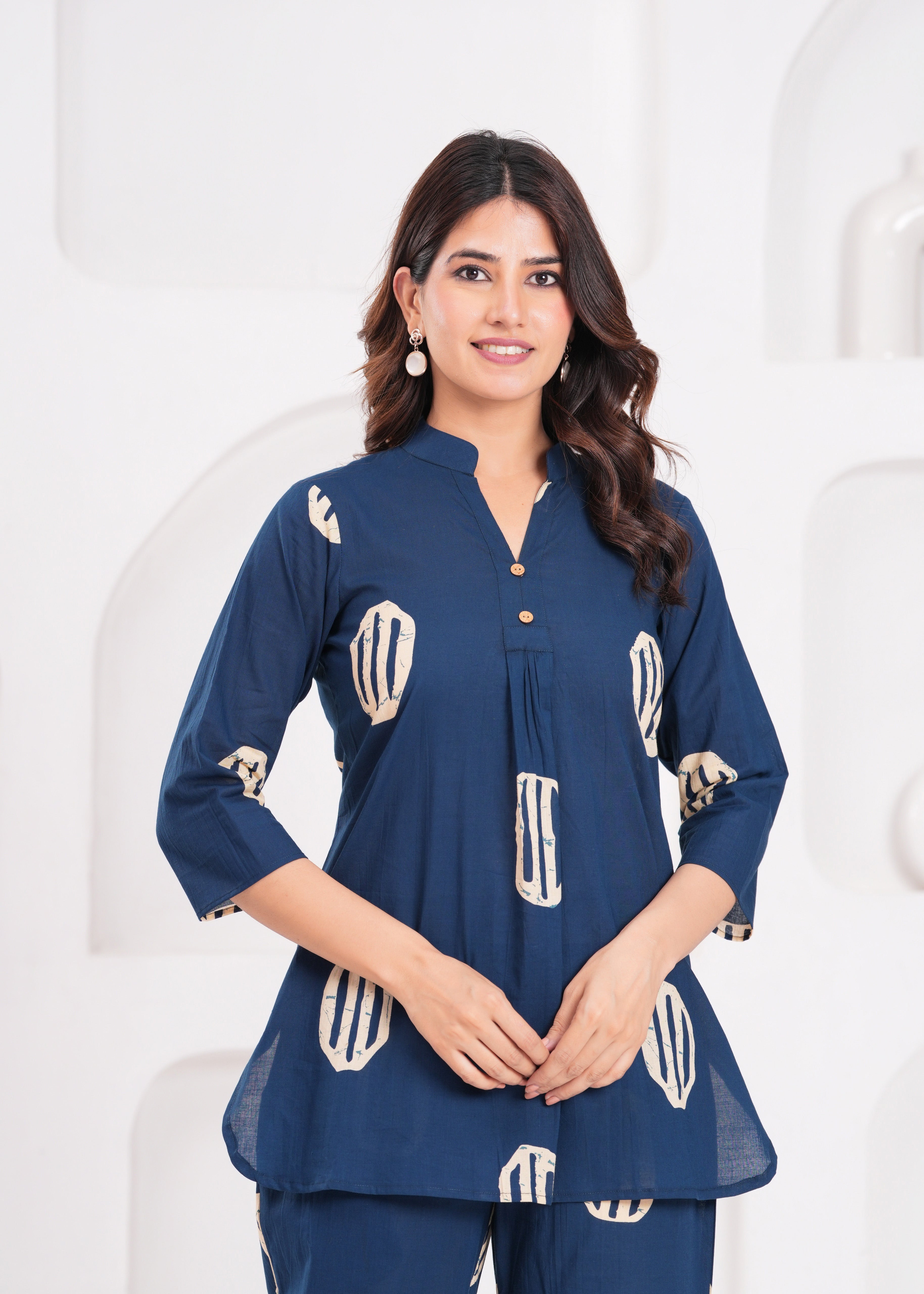 The Essential Navy Blue Cord Set – Ultra-Soft, Skin-Friendly Cotton for All-Day Wear